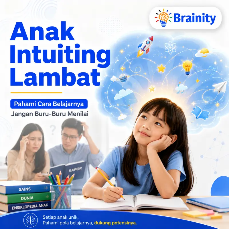 Anak Intuiting Lambat Belajar. Ini Solusi Parentingnya